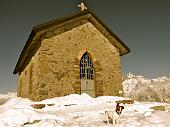 Salita invernale da Nona di Vilminore al Passo della Manina e al Monte Sasna il 17 dicembre 2009